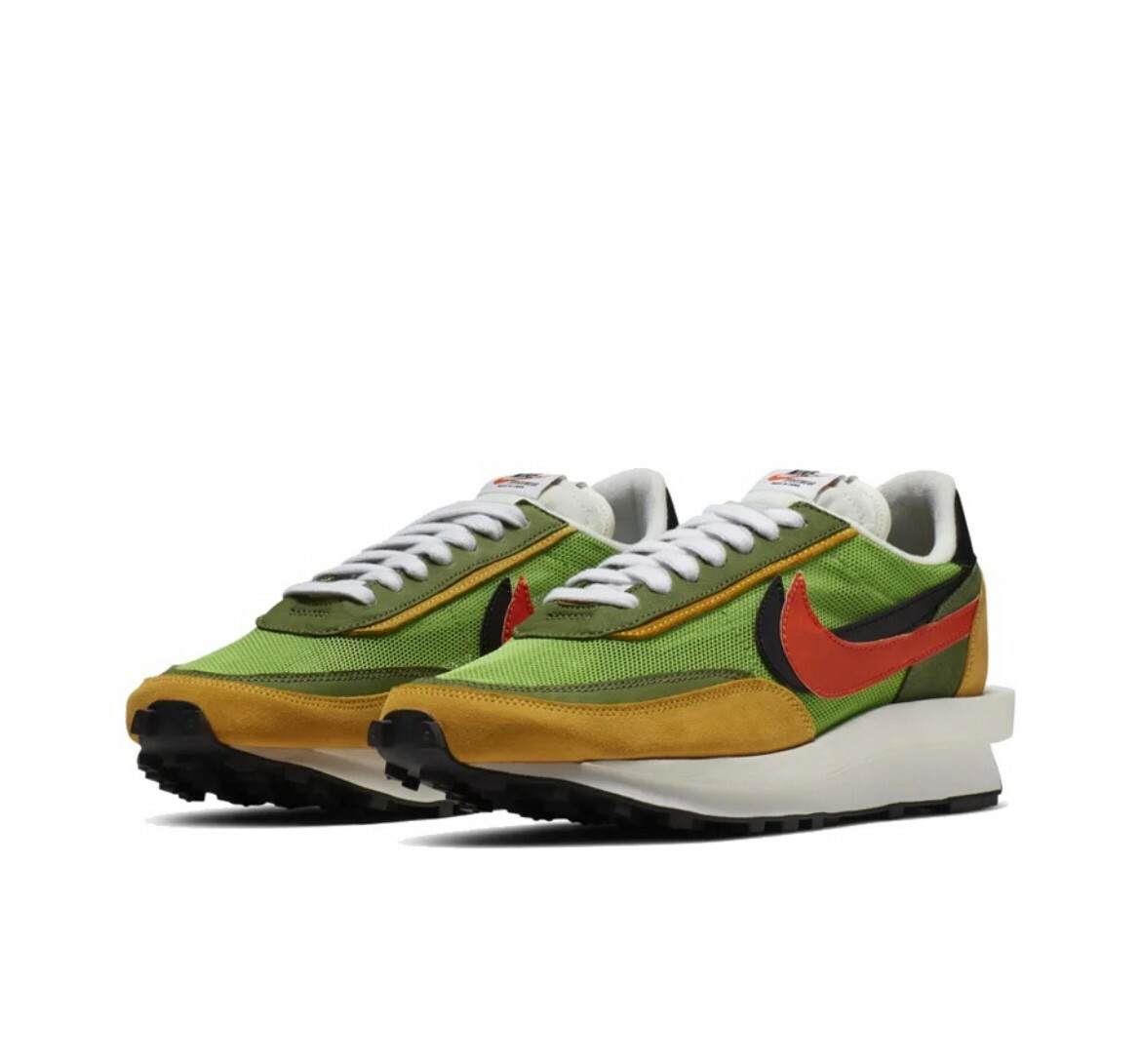 NIKE LDWAFFLE x SACAI 初代 黃綠 解構 球鞋