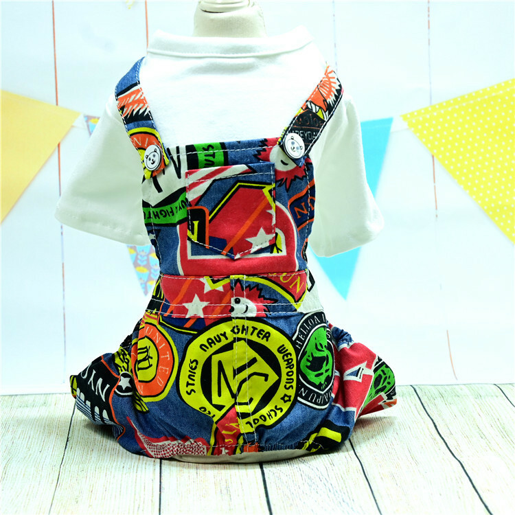 狗狗牛仔背带裤