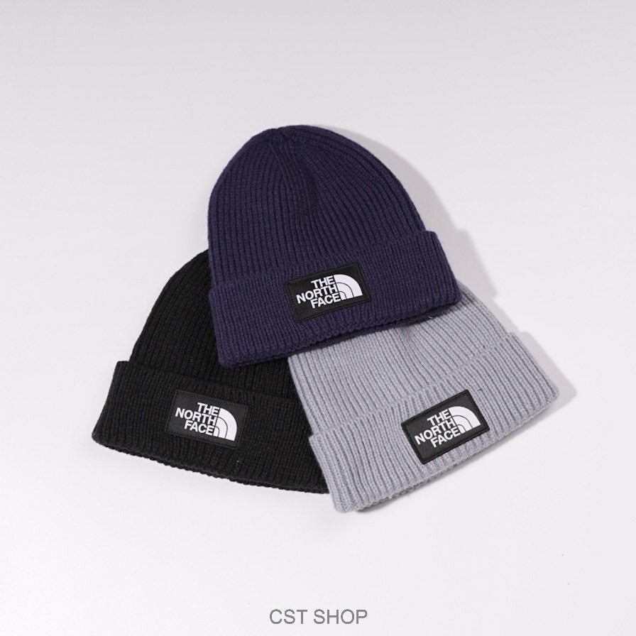 THE NORTH FACE BOX LOGO BEANIE 三色黑標基本款保暖針織毛