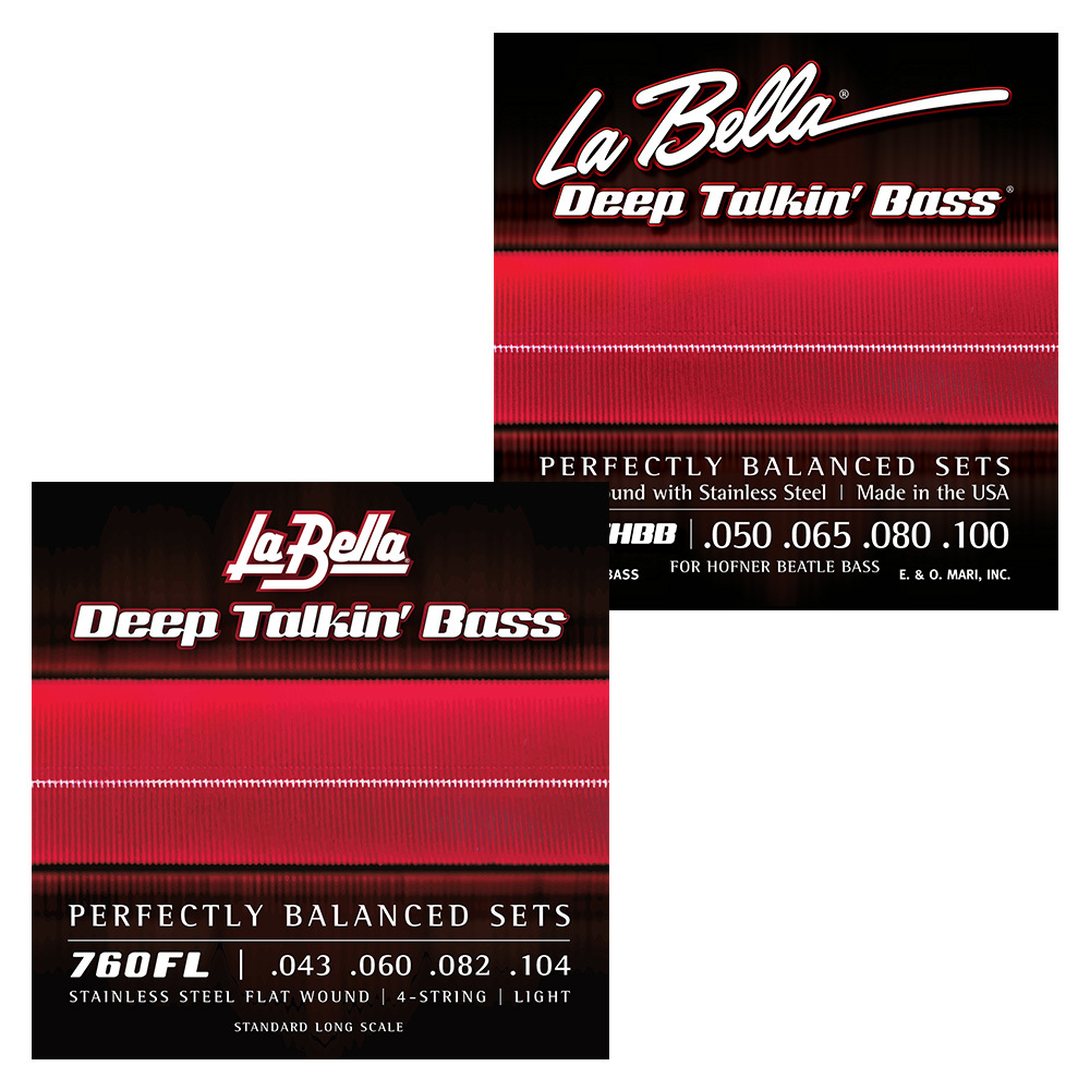 La Bella La Bella Deep Talking' Bass Flats Light 平滑弦 貝斯弦 — 三峽烏克麗麗