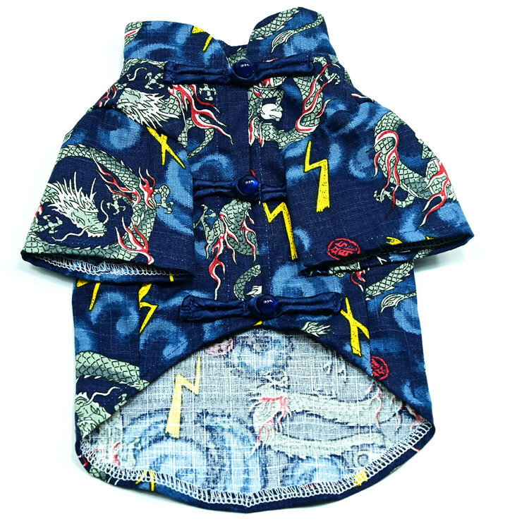 蓝色古风 二龙戏珠