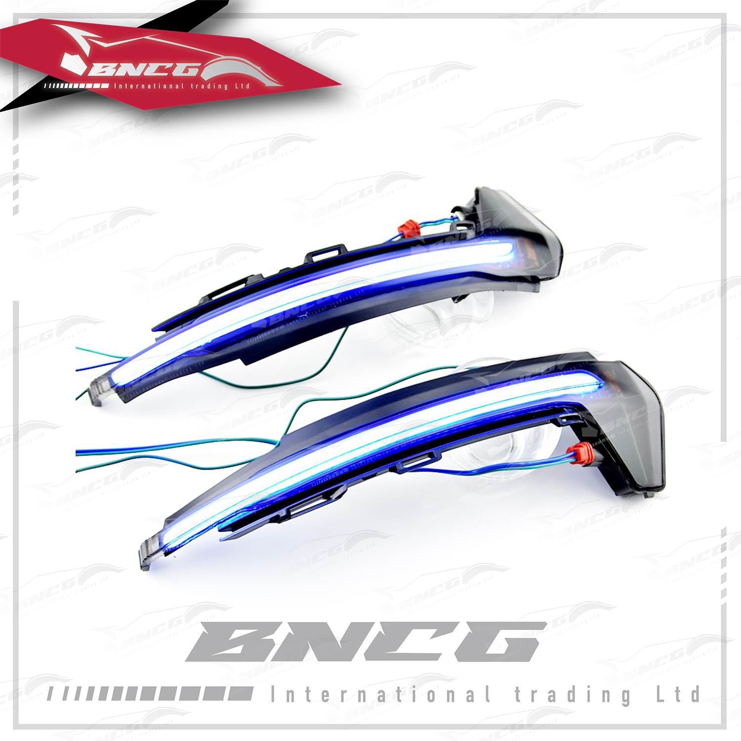 奧迪 Audi A1 2011-2018年式 改裝 外觀件 燈飾 後照鏡 一抹藍 跑馬燈 流水燈 方向燈【一對裝】