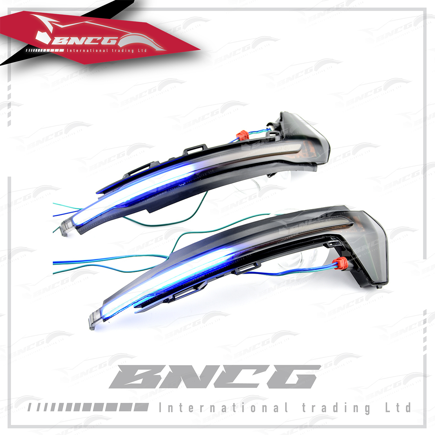 奧迪 Audi A1 2011-2018年式 改裝 外觀件 燈飾 後照鏡 一抹藍 跑馬燈 流水燈 方向燈【一對裝】