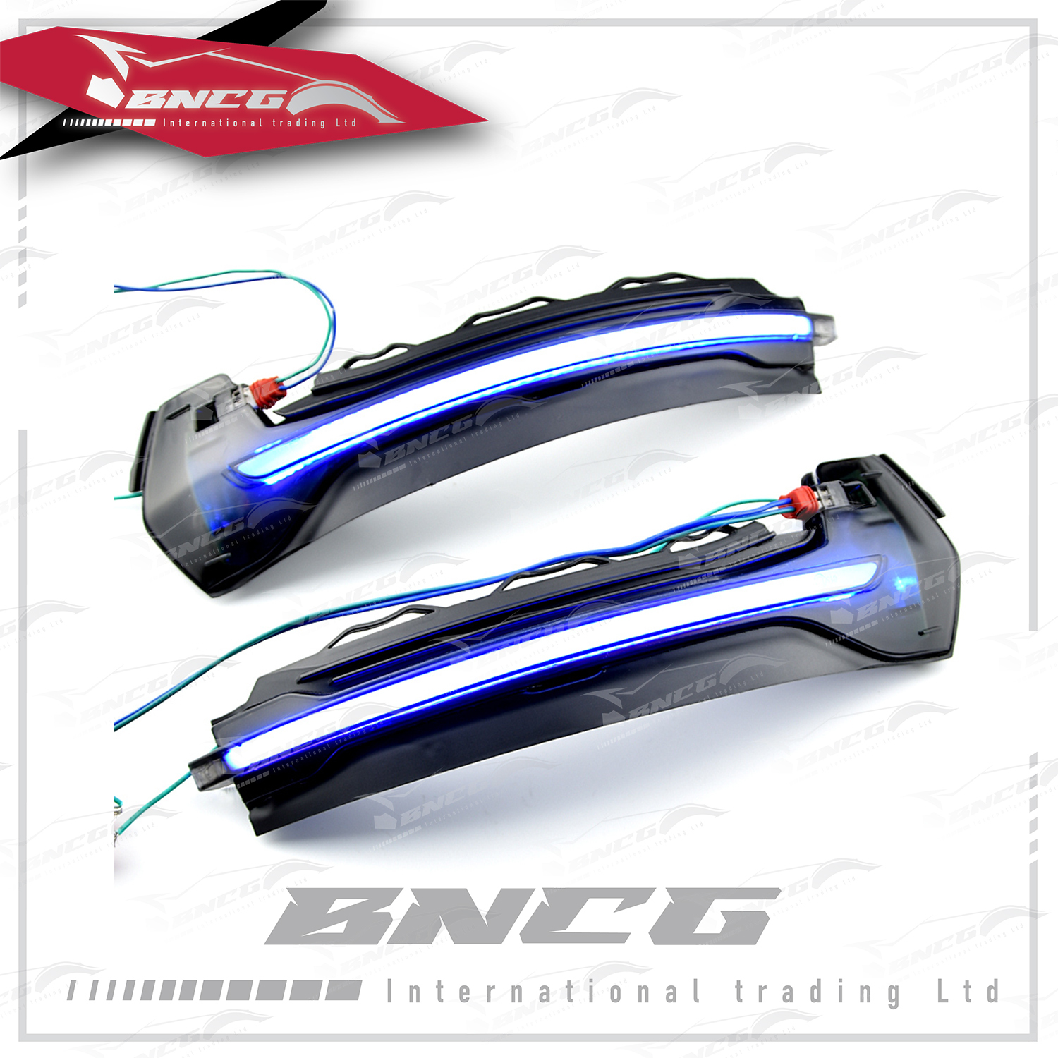 奧迪 Audi A3 A4 A5 A6 A8 Q3 改裝 外觀件 燈飾 後照鏡 一抹藍 跑馬燈 流水燈 方向燈 一對裝