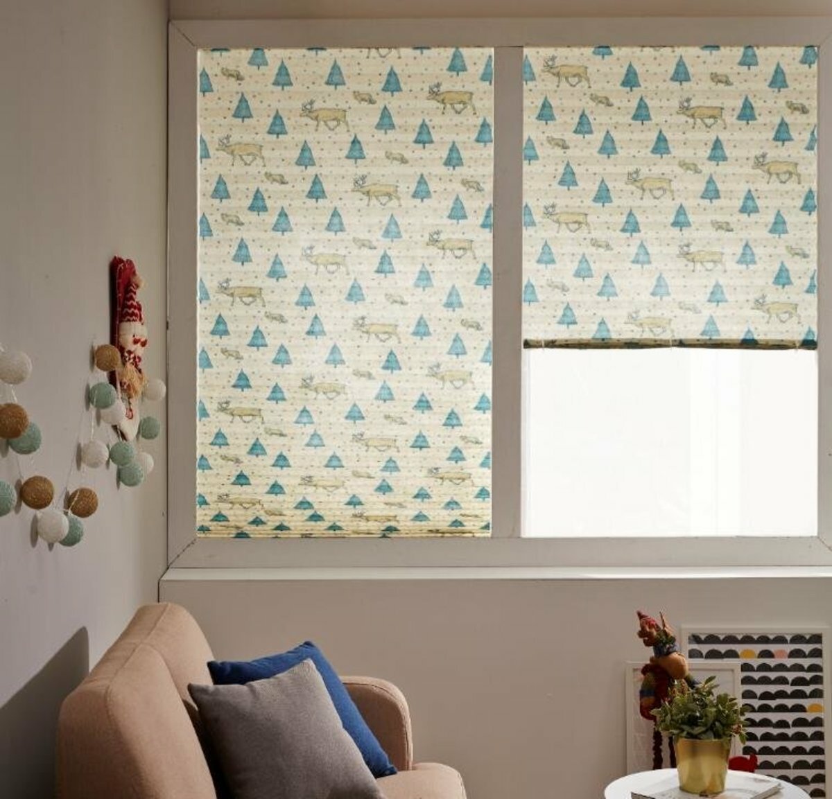 【MOODi】DIY百葉紙窗簾_(聖誕老人/松榭/馴鹿)_馴鹿