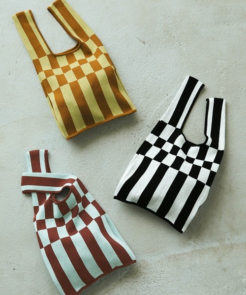 <日本代購> FORKSY KNIT MARCHE BAG