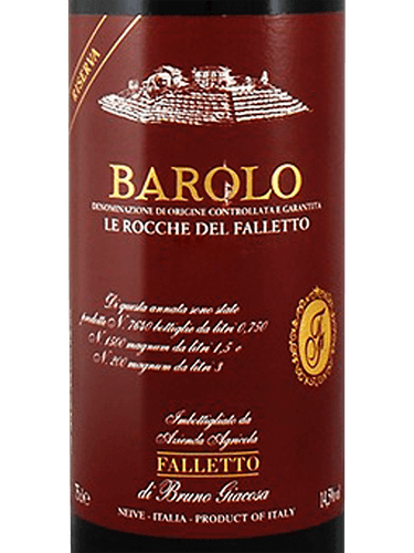 Bruno Giacosa Barolo Falletto Vigna Le Rocche Riserva 2014 (RP97)