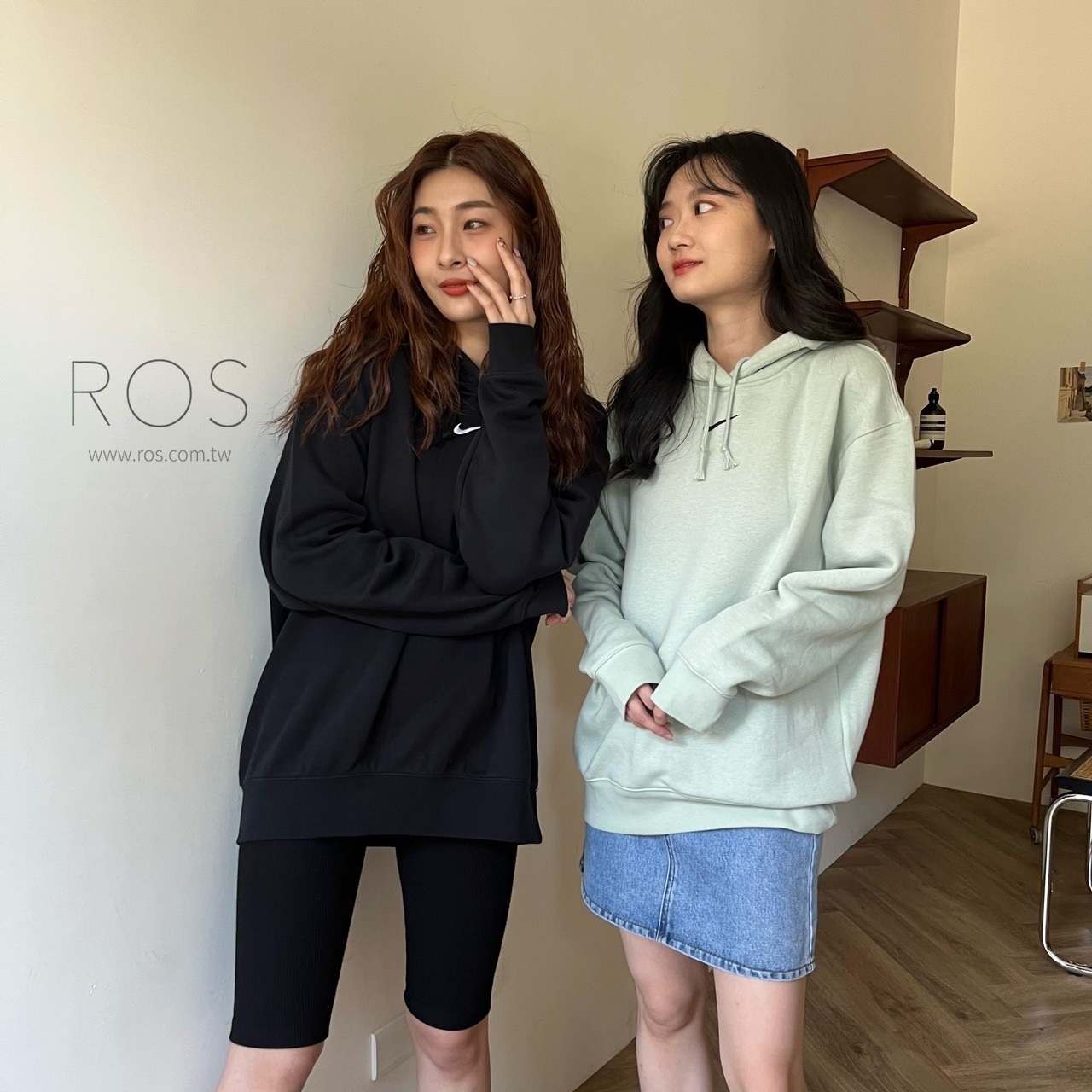 Nike 小勾Logo帽T(6colors)