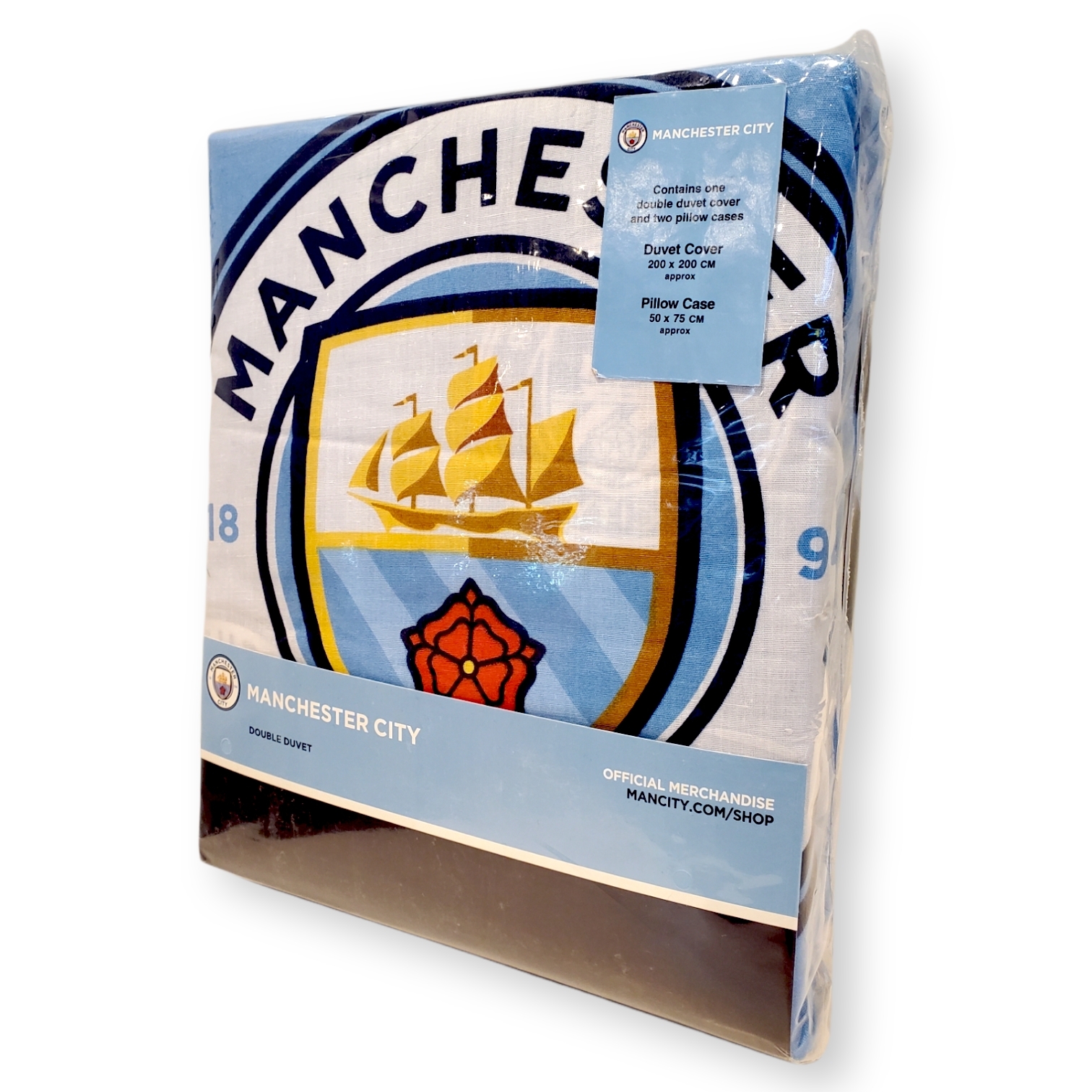 曼城會徽雙人被袋連枕袋套裝