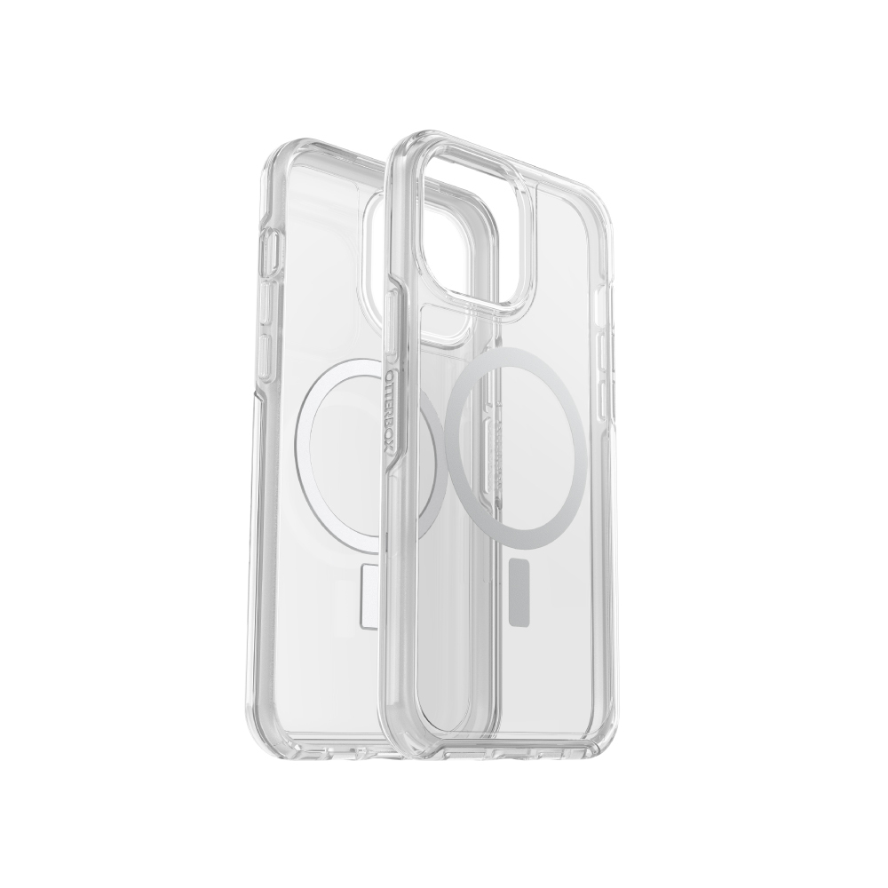 【 OTTER BOX | Symmetry Plus 炫彩幾何 iPhone 13 系列 - 透明 】