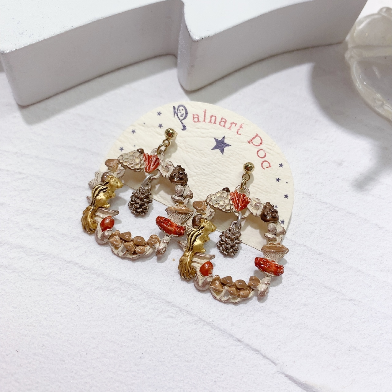 [已停產] 日本制松鼠世界耳環/頸鏈