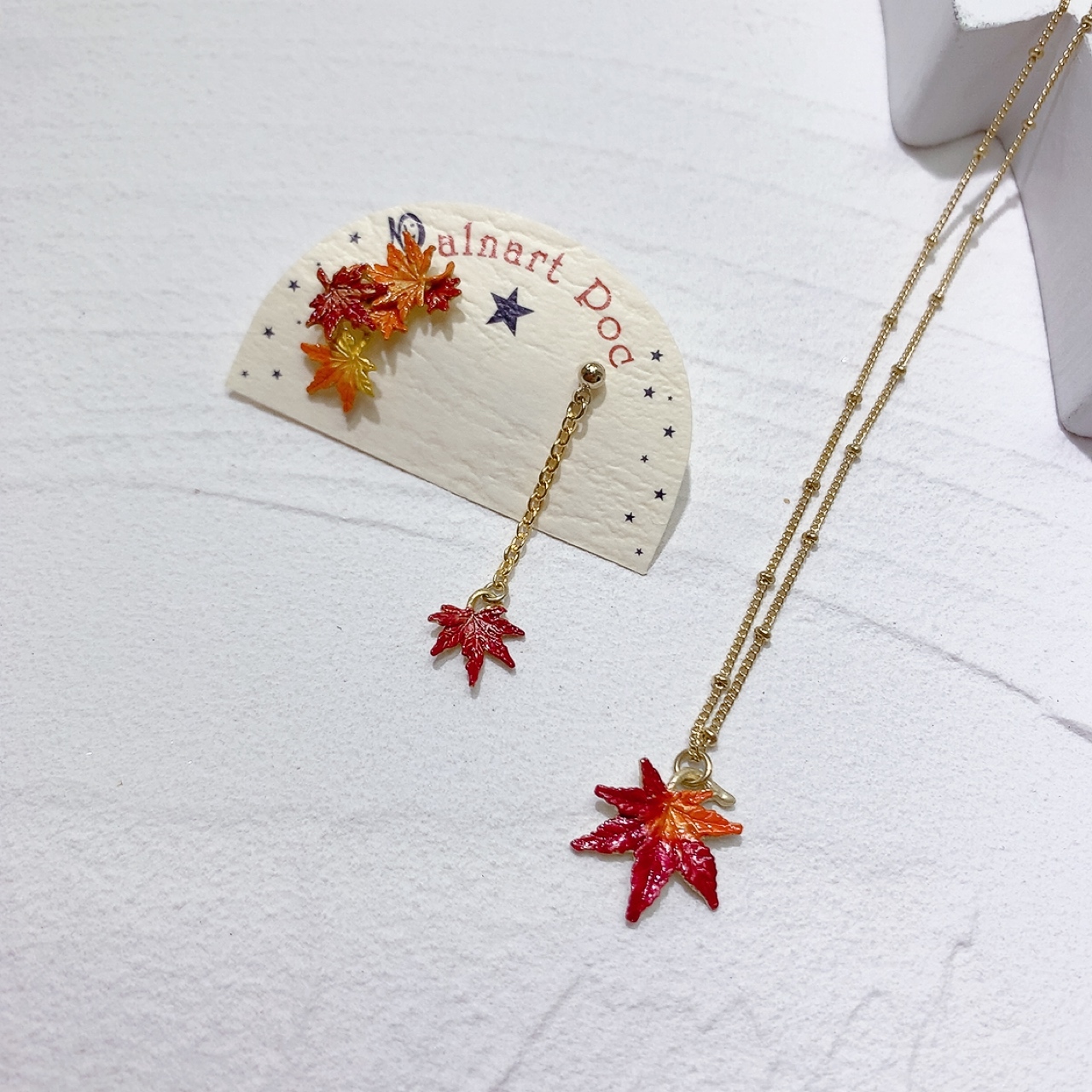 紅葉耳環/頸鏈