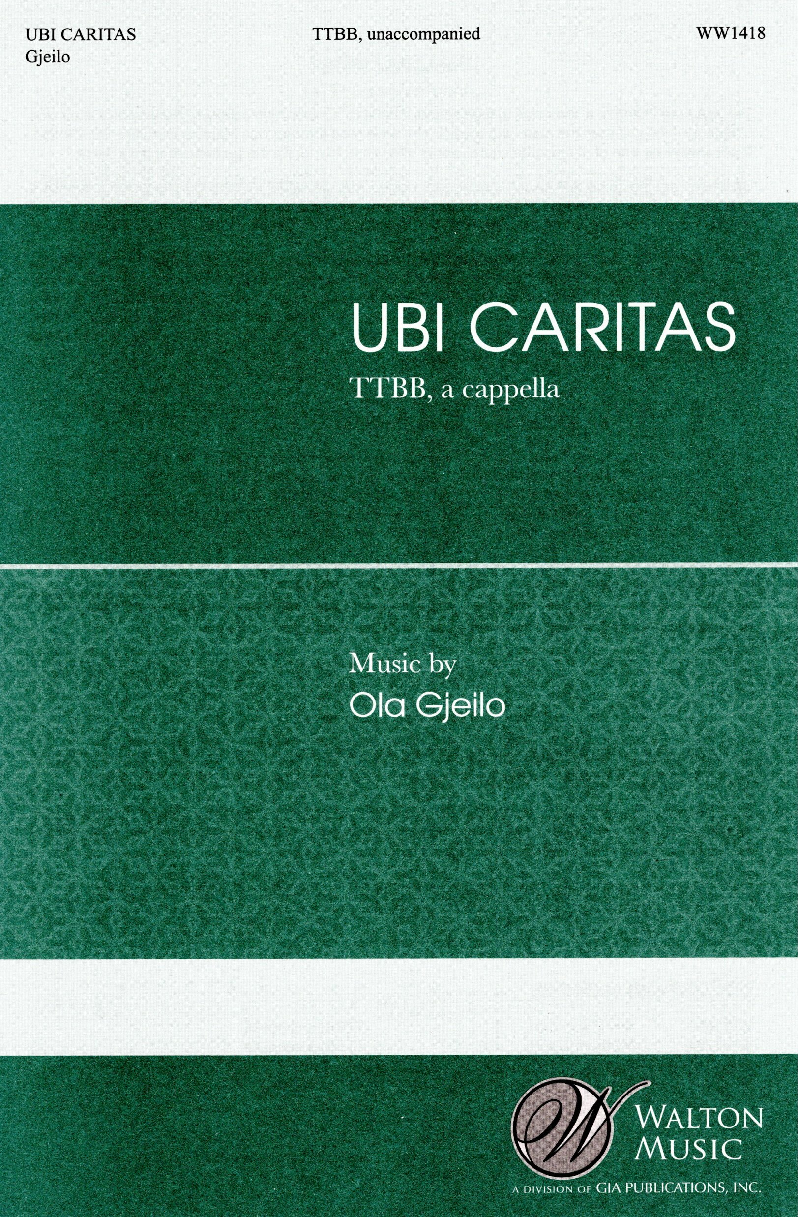 【男聲四部】《Ubi Caritas》