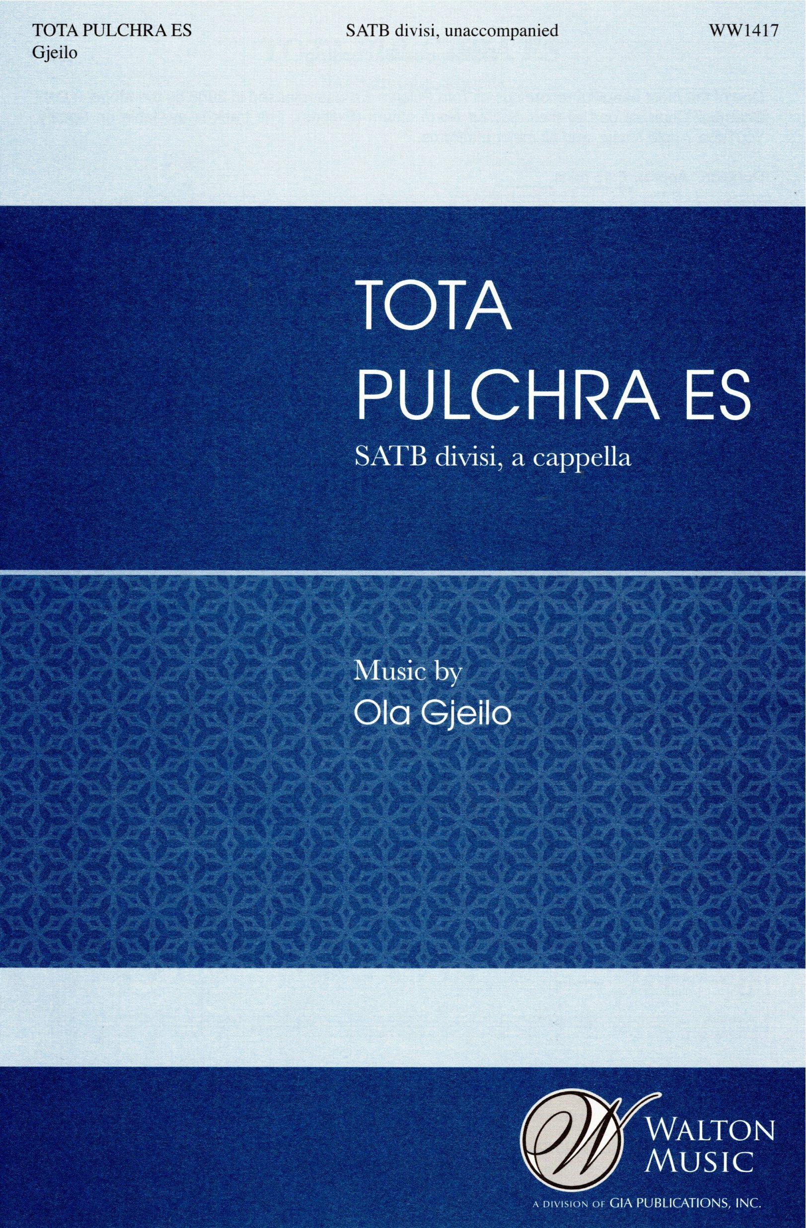 【混聲四部】《Tota pulchra es》