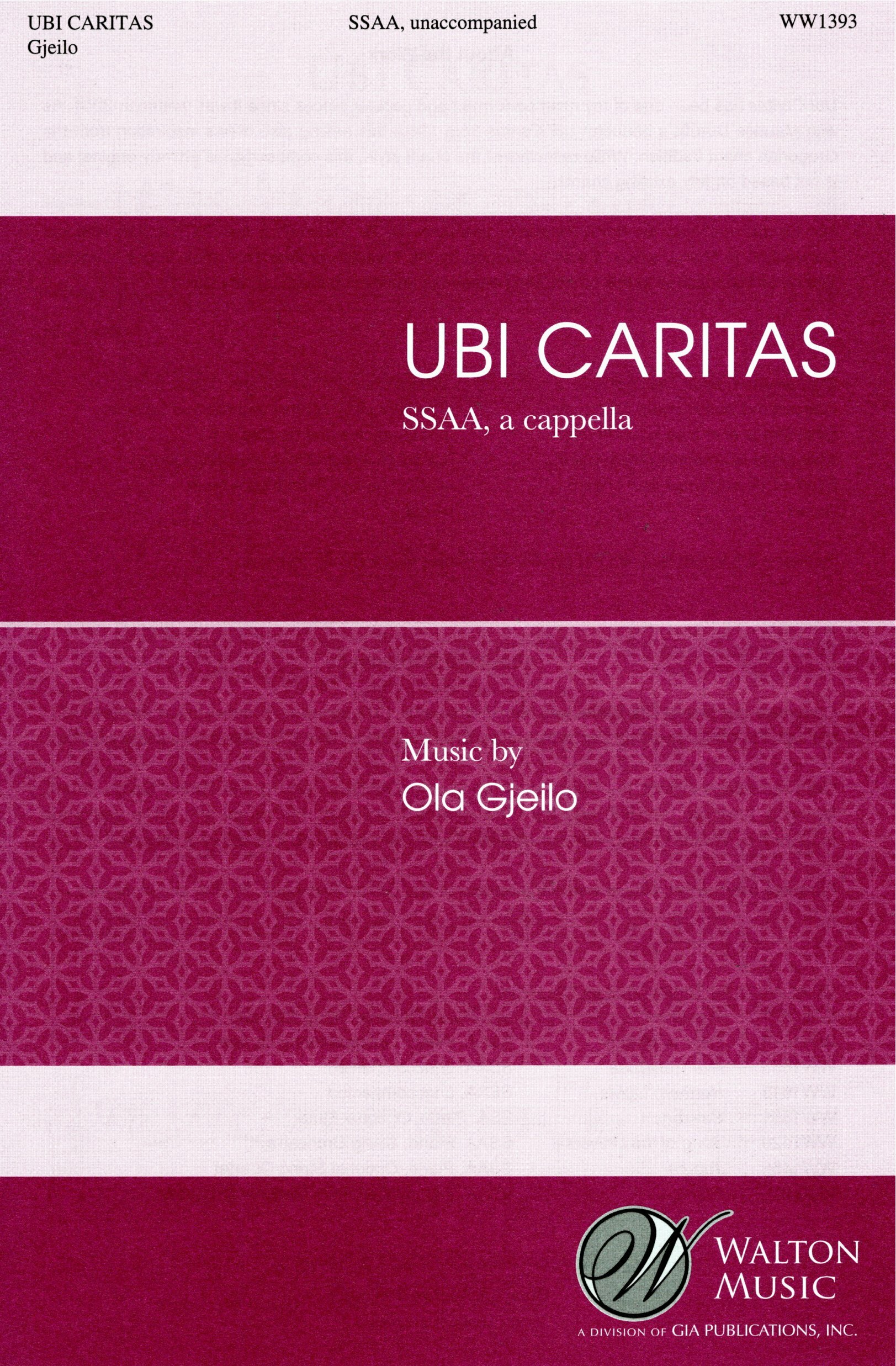【女聲四部】《Ubi Caritas》