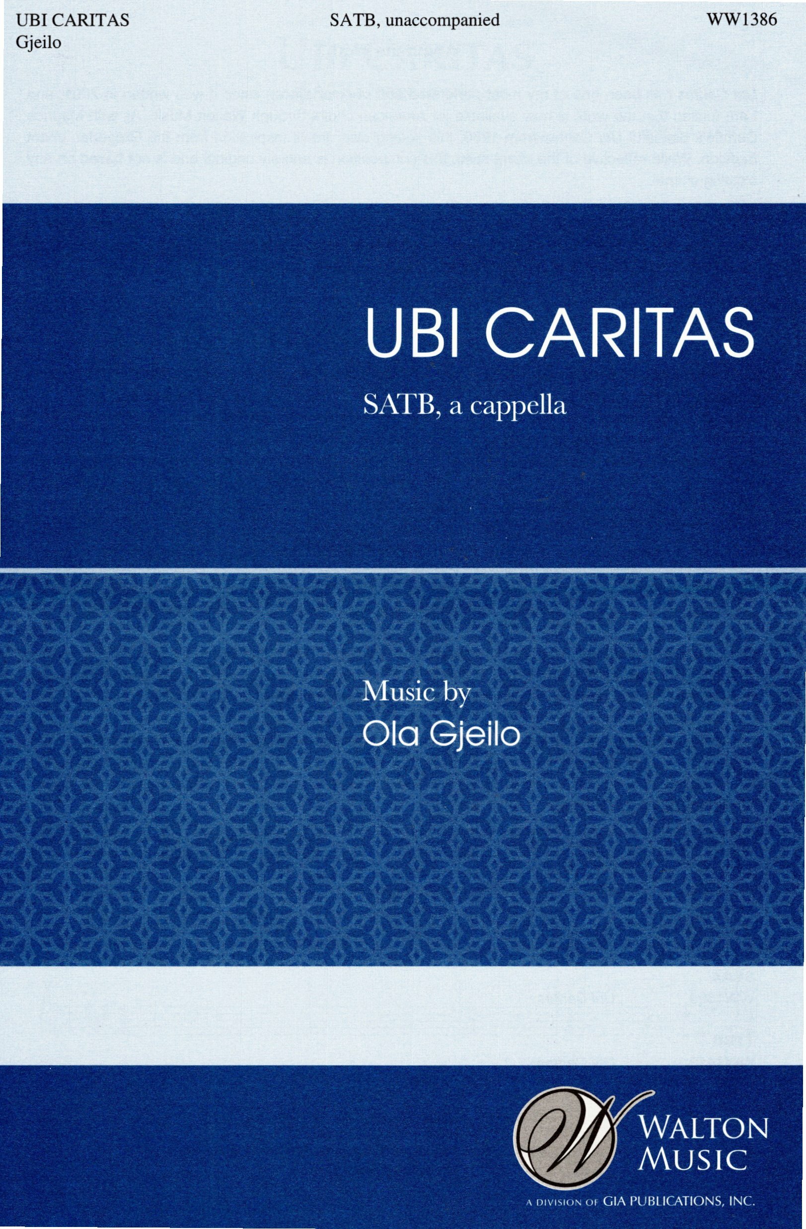 【混聲四部】《Ubi Caritas》