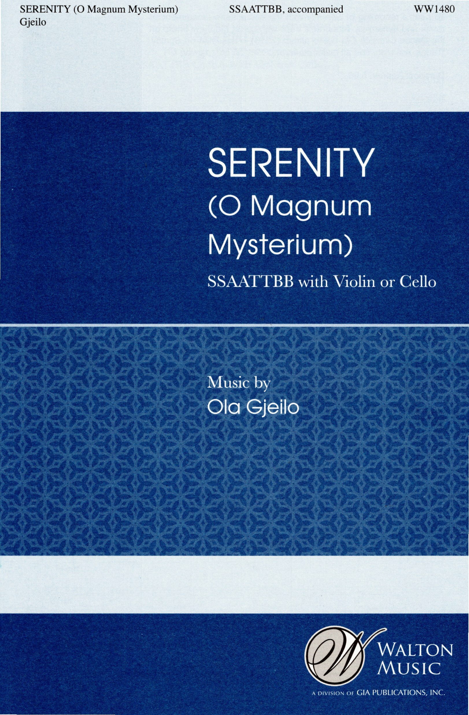 【混聲八部】《Serenity》(O Magnum Mysterium)