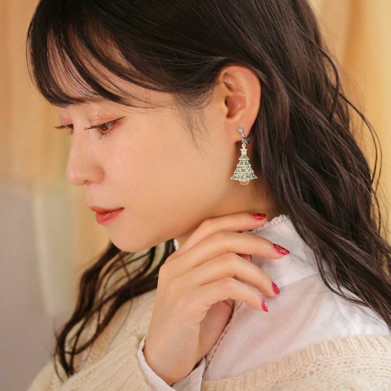 聖誕樹耳環
