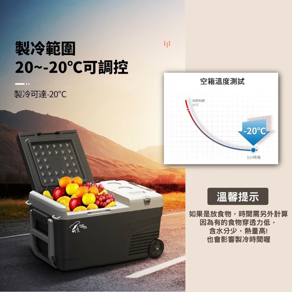 【JUZCOOL】艾比酷 25L車用冰箱(不含變壓器) LG-B25 DC