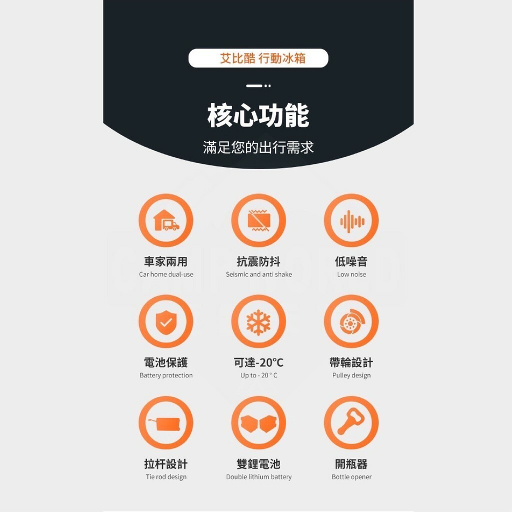 【JUZCOOL】艾比酷 25L車用冰箱(不含變壓器) LG-B25 DC