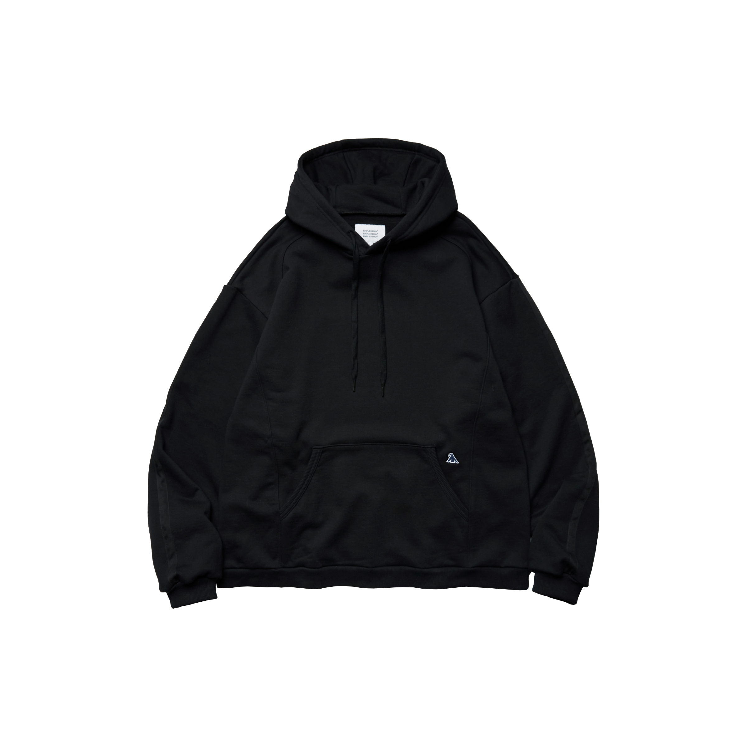 MELSIGN Oversized Strap Hoodie Black