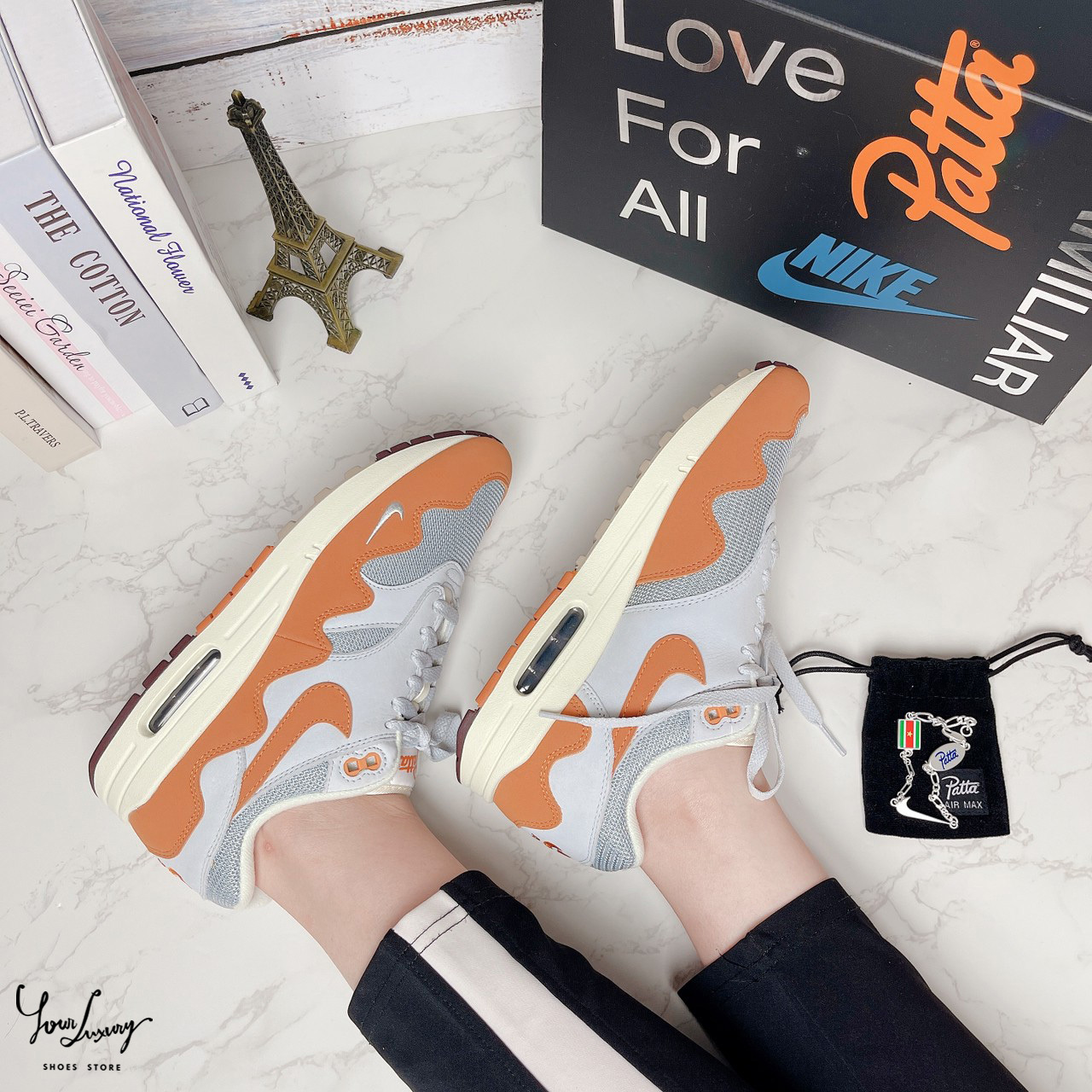 【Luxury】Nike Air Max 1 Patta Waves 限量聯名波浪鞋 藍灰 橘 奶油白 正品販售