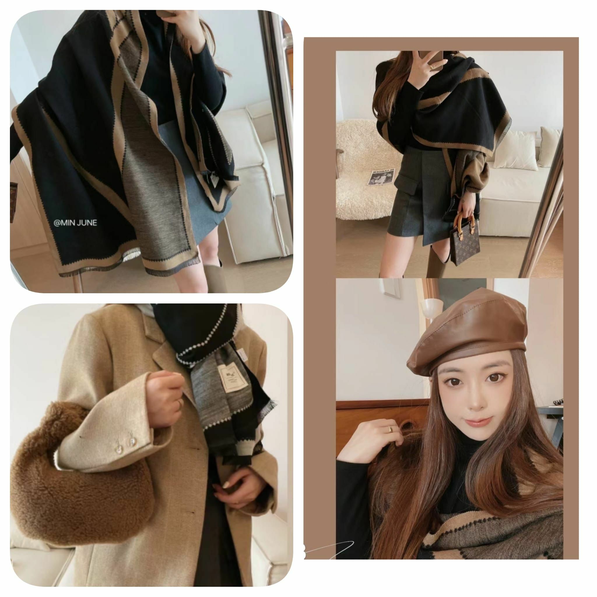 🔶東大門Min June羊绒頸巾-2103559