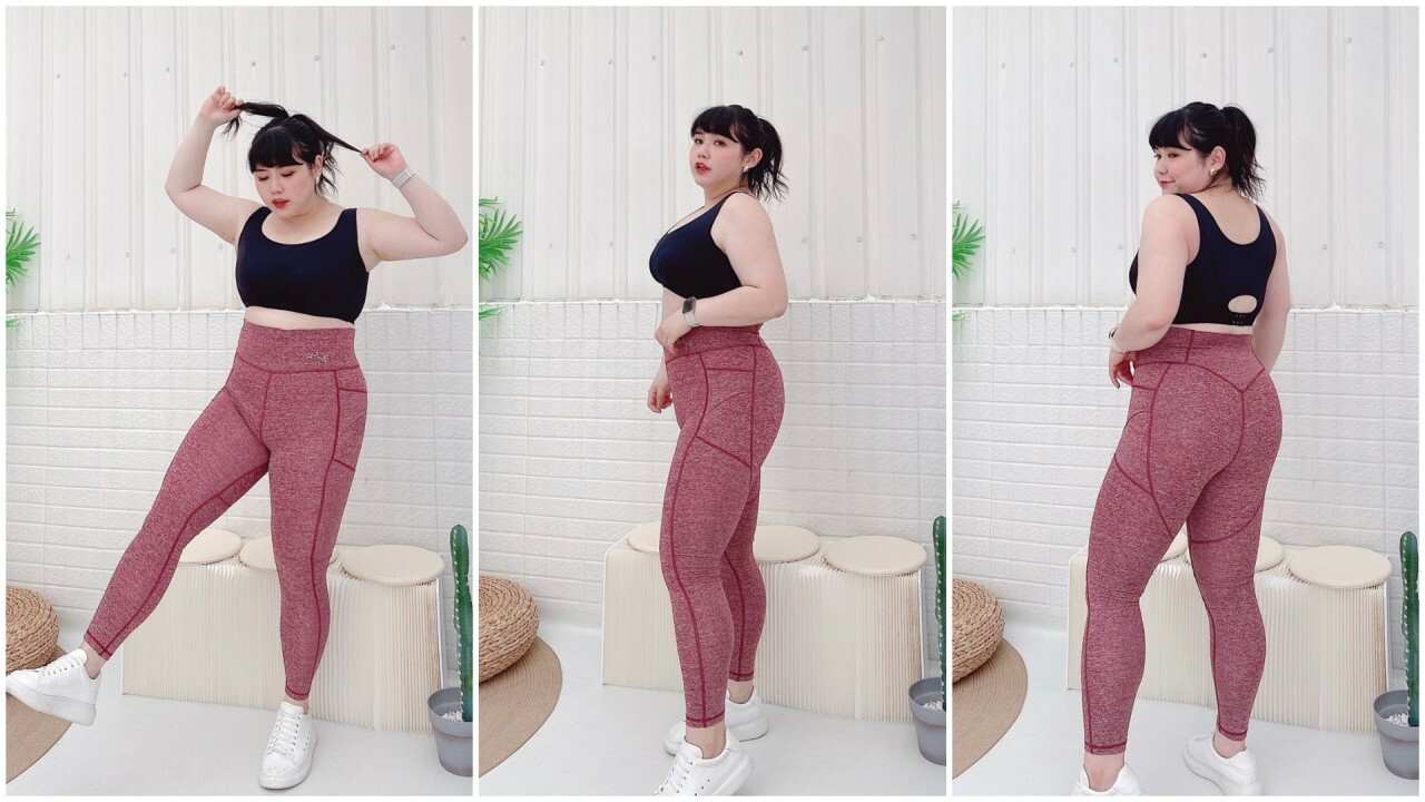 blingagnes-wonderland-no-limit-yoga-leggings-melange-sport-red