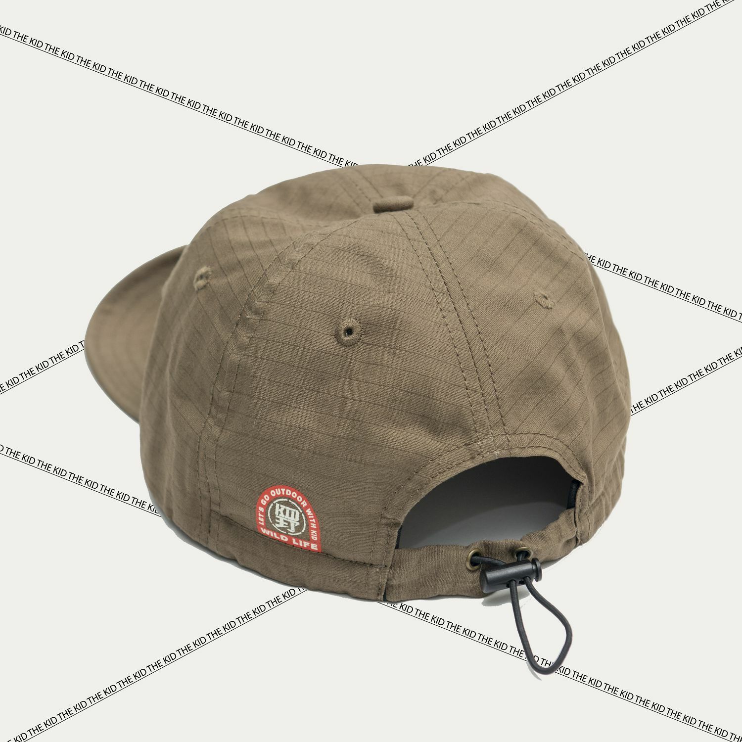 KID ® 野KID翻簷6片帽 卡其