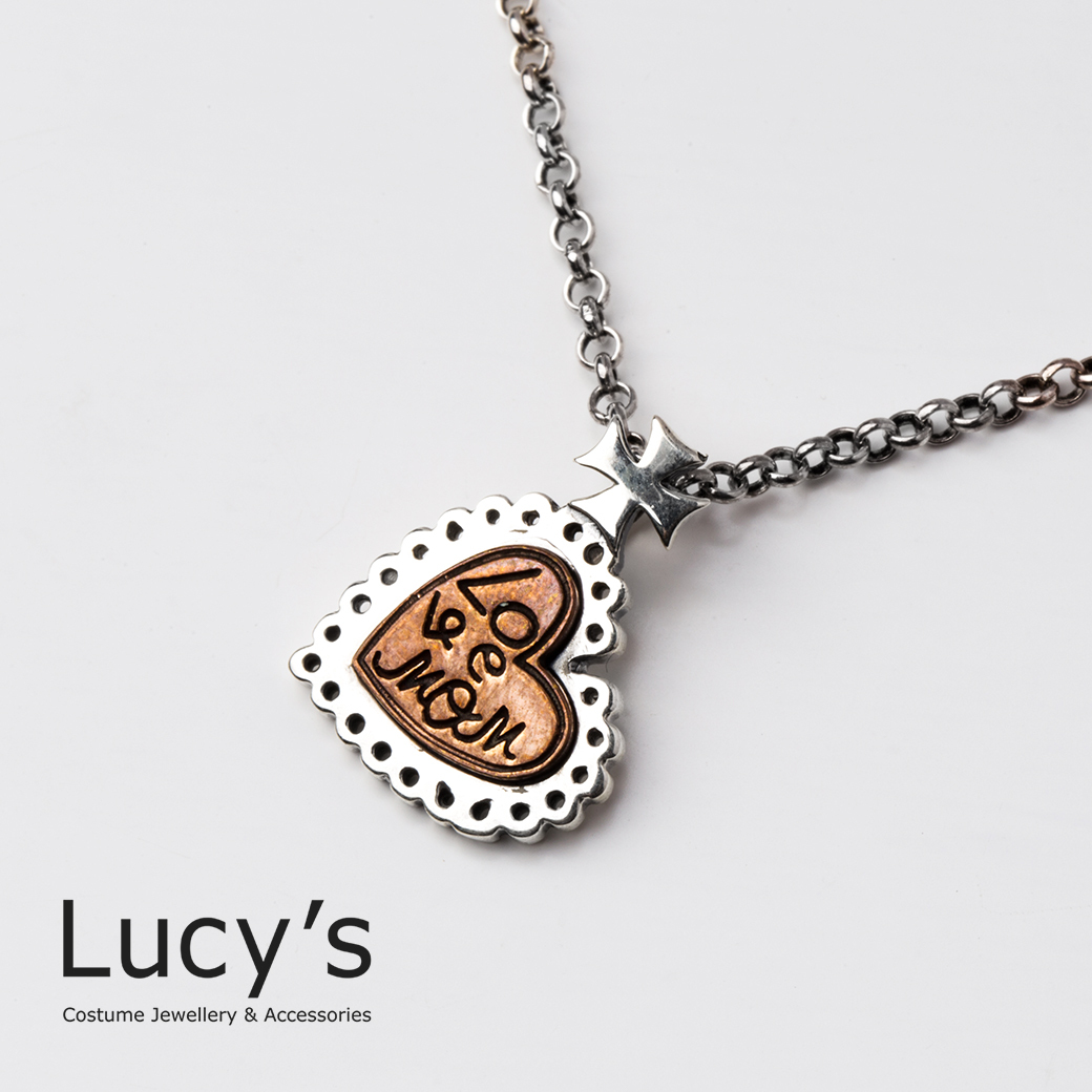 925純銀 十心 項鍊 (77234)