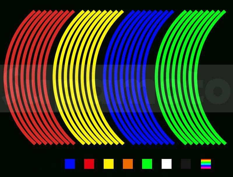 -Supamoto- 反光 輪框貼 輪貼 防水 輪框 輪圈 鋁框 鋁圈 12吋 10吋 14吋 18吋 17吋 16吋
