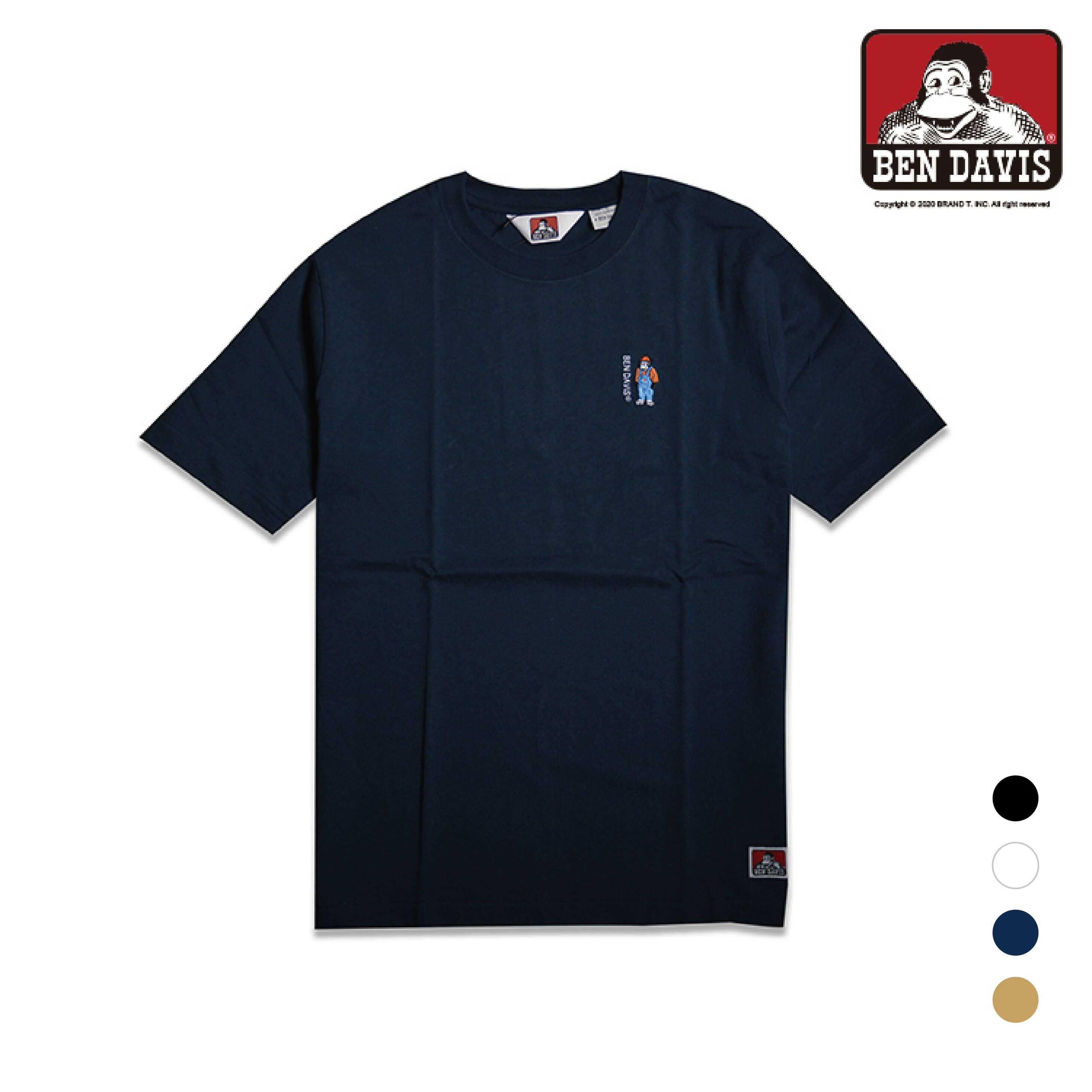 【 BEN DAVIS | 刺繡LOGO背後字體短TEE - 4色 】