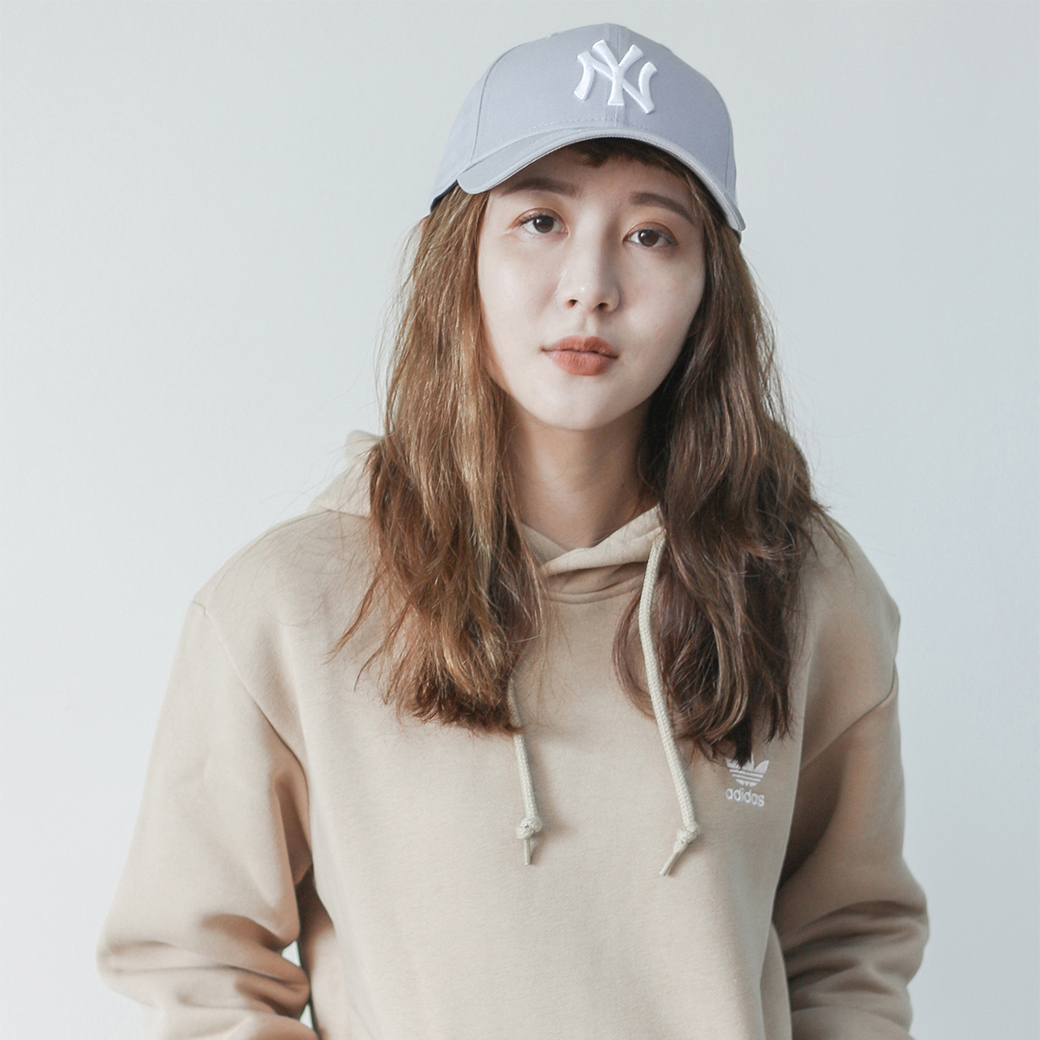 New Era 9Forty Cap NY 灰色底 白Logo棒球帽