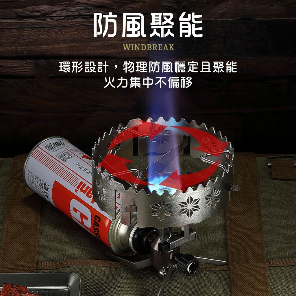 【CampingMoon】柯曼 高山爐延伸支架【專用防風板】 ST-141