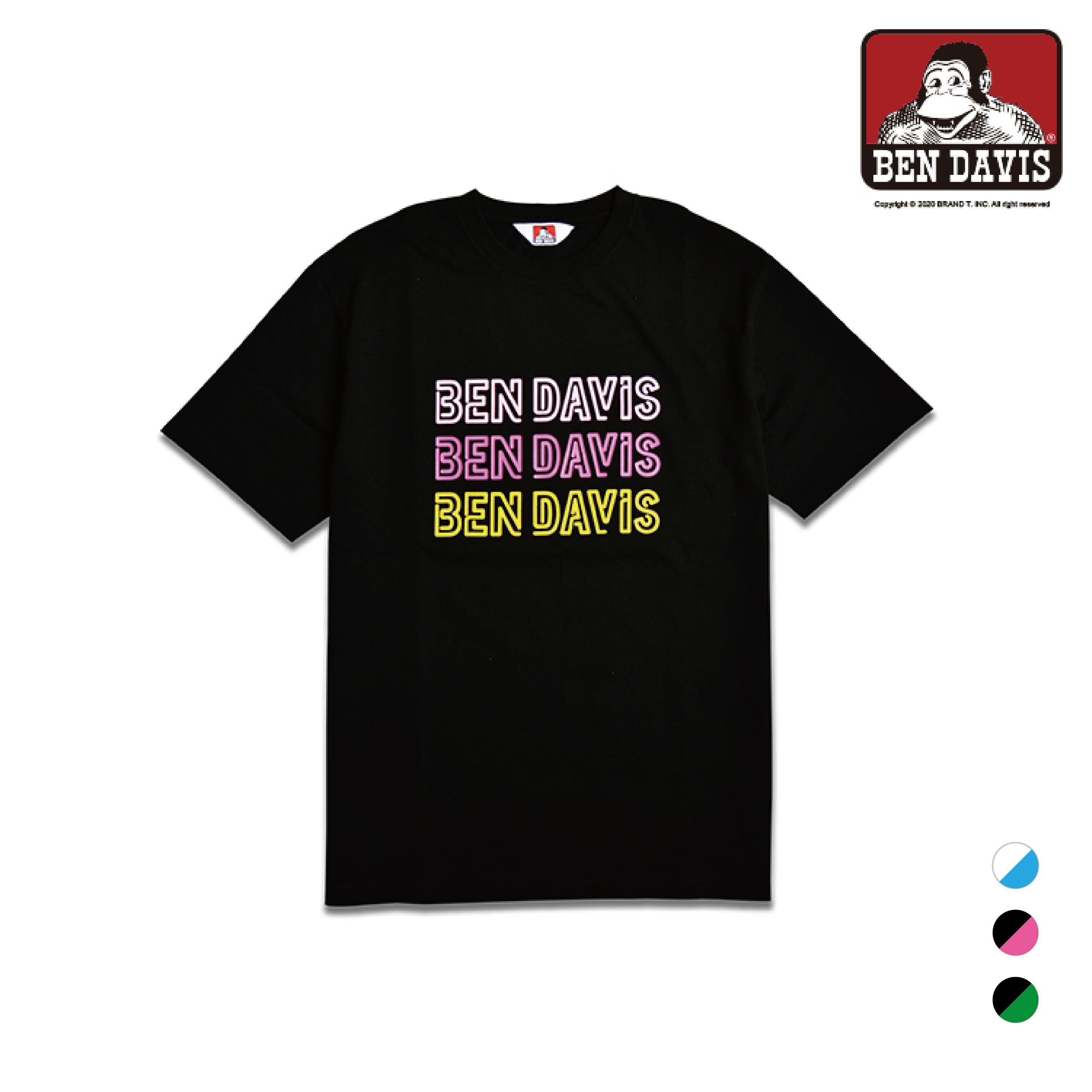 【 BEN DAVIS | 台灣限定 霓虹燈線條LOGO短TEE - 3色 】