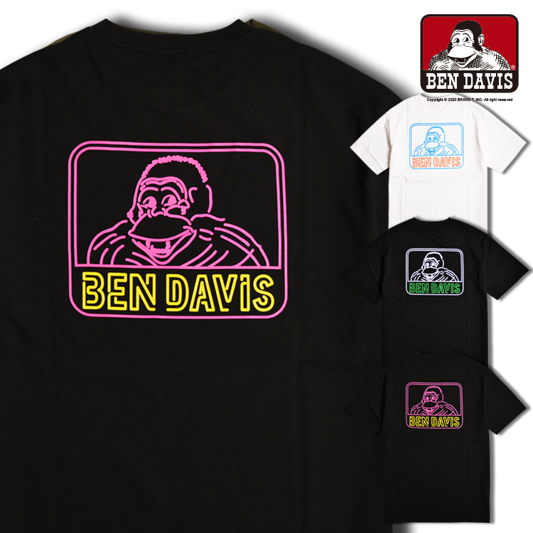 【 BEN DAVIS | 台灣限定 霓虹燈線條LOGO短TEE - 3色 】