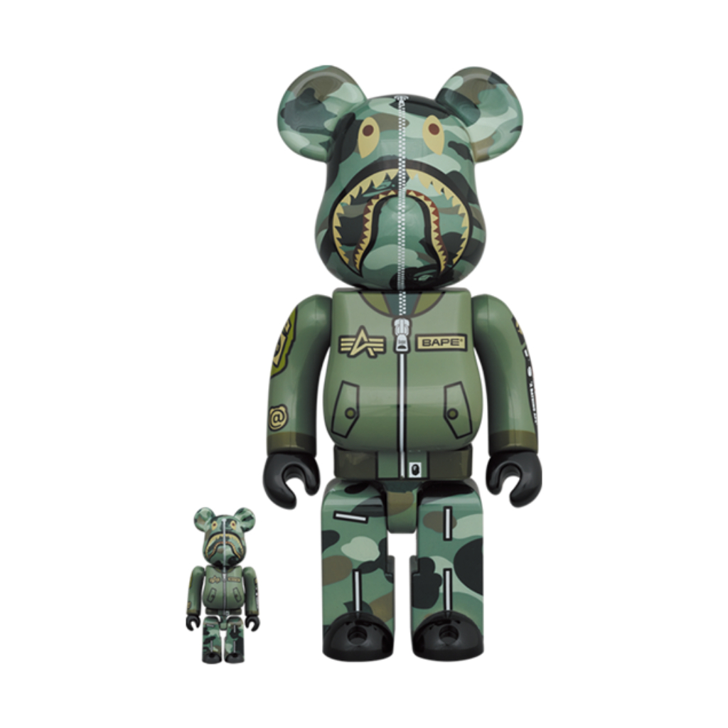 BE@RBRICK BAPE (R) × ALPHA 100％ & 400％