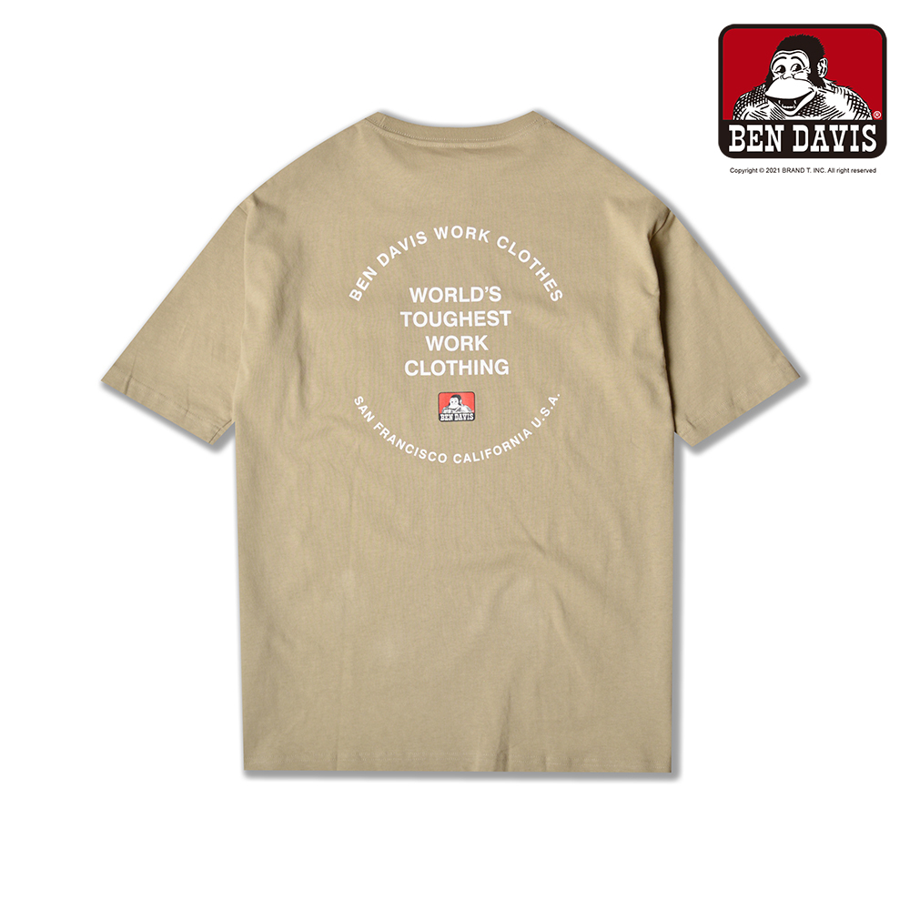 【 BEN DAVIS | 台灣限定 刺繡猿人口袋短TEE - 4色 】