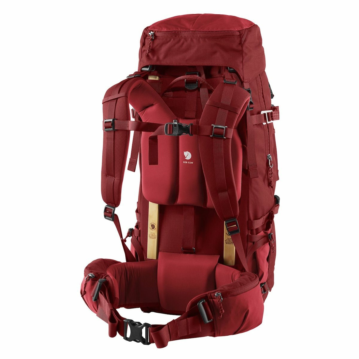 Fjallraven 瑞典北極狐 Keb 52 女款 登山背包 F27344-335-344 岩漿紅/深岩漿紅 [HappyOutdoor]