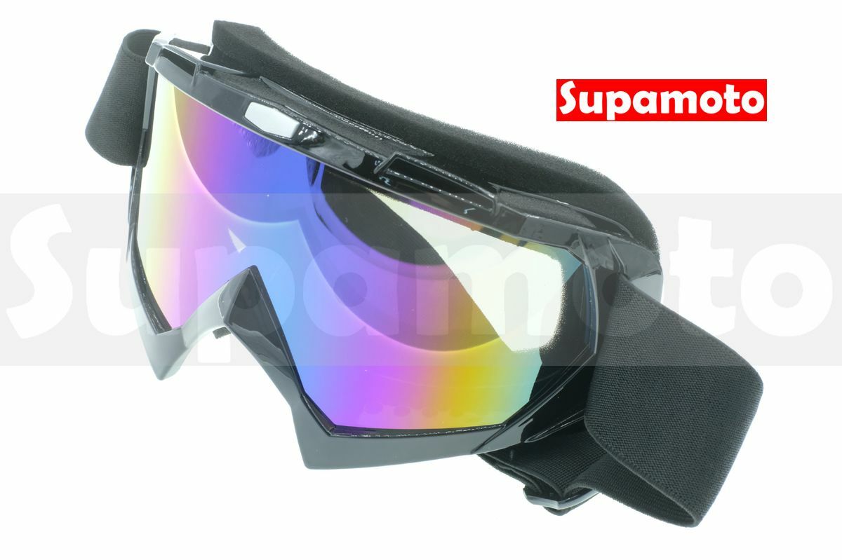 -Supamoto- 越野 風鏡 護目鏡 山車帽 頭盔 復古 可凹 可折 滑胎 電鍍 彩幻 彩色 樂高帽