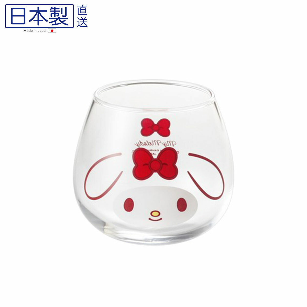 日本Melody可愛不倒翁玻璃杯 (日本製)