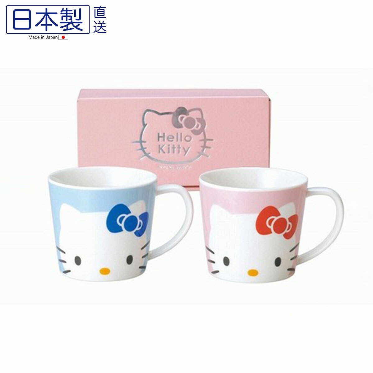 日本Hello Kitty對杯套裝 (粉色) (日本製)
