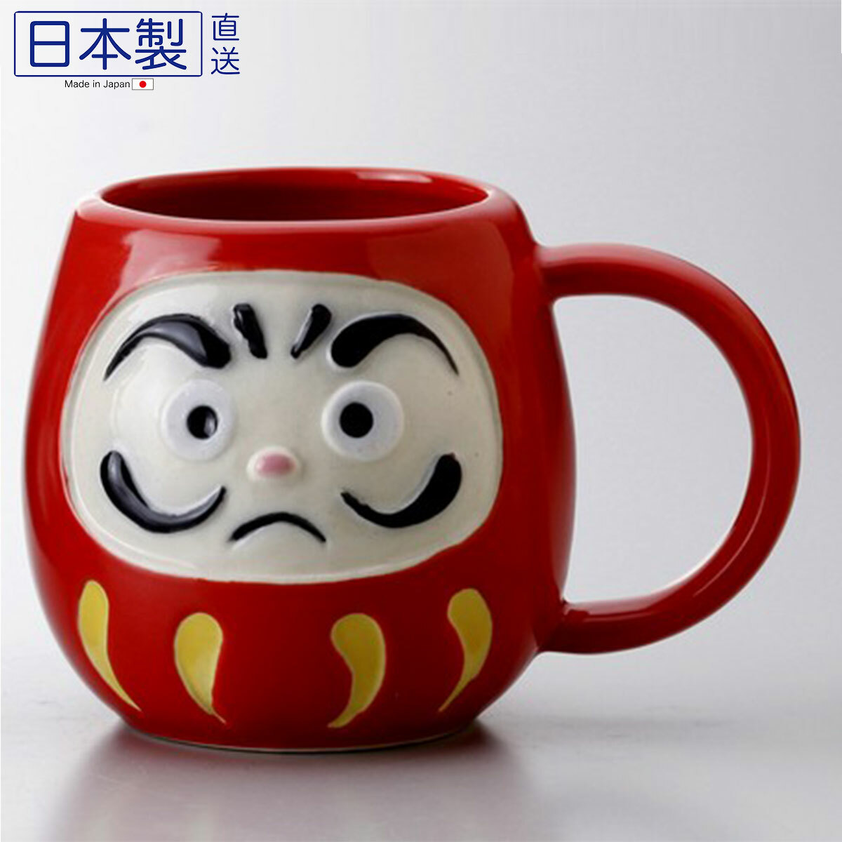 日式傳統達摩瓦杯 (紅色) (日本製)