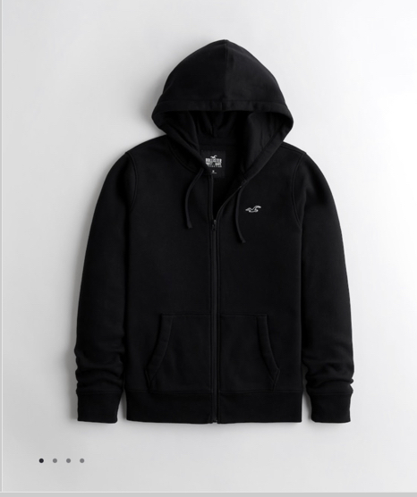 Hollister 海鷗 內刷毛 小Logo 素面 連帽外套