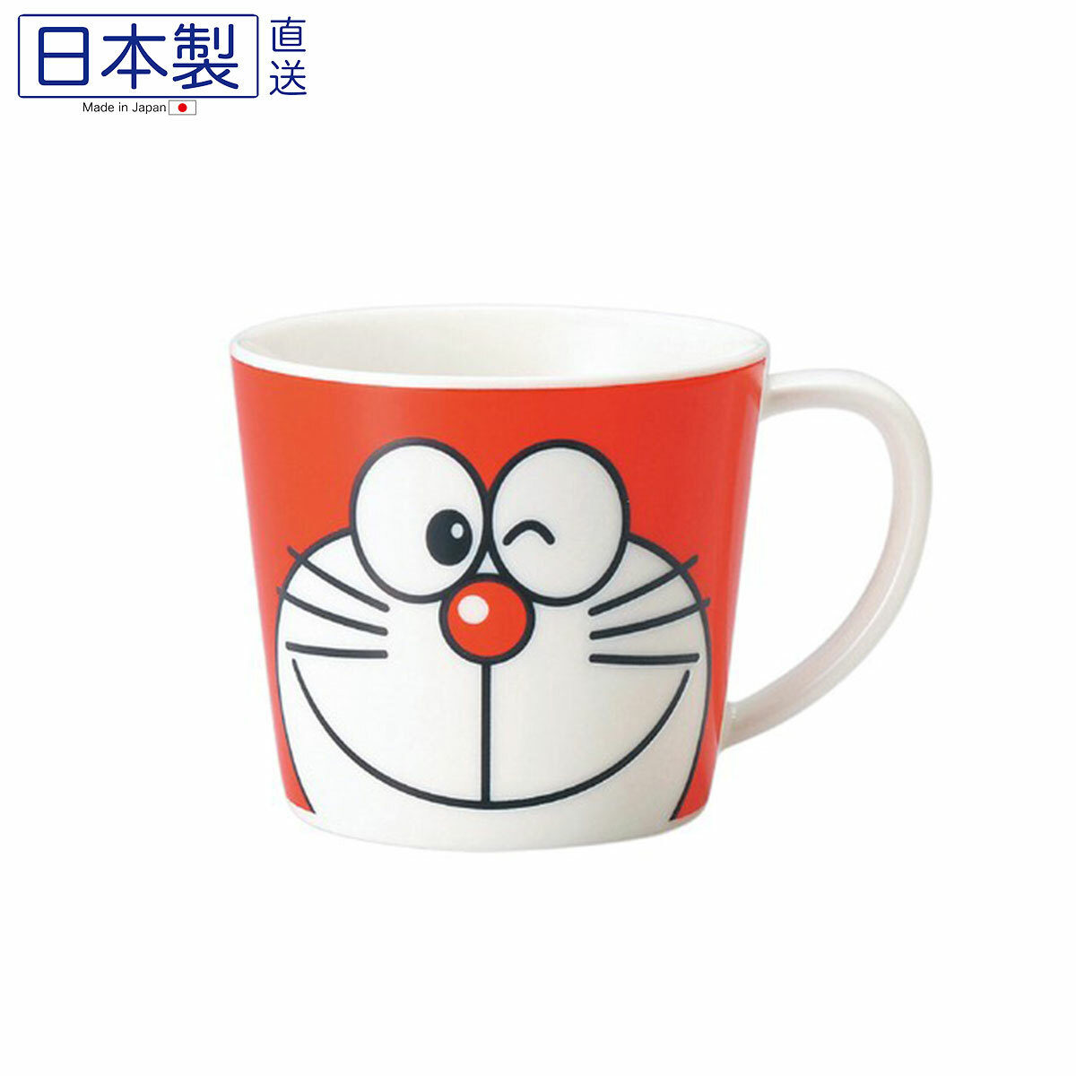 日本DORAEMON瓦杯 (紅) (日本製)