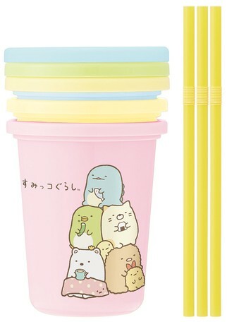 日本角落生物派對飲管杯 (3件套) (日本製)