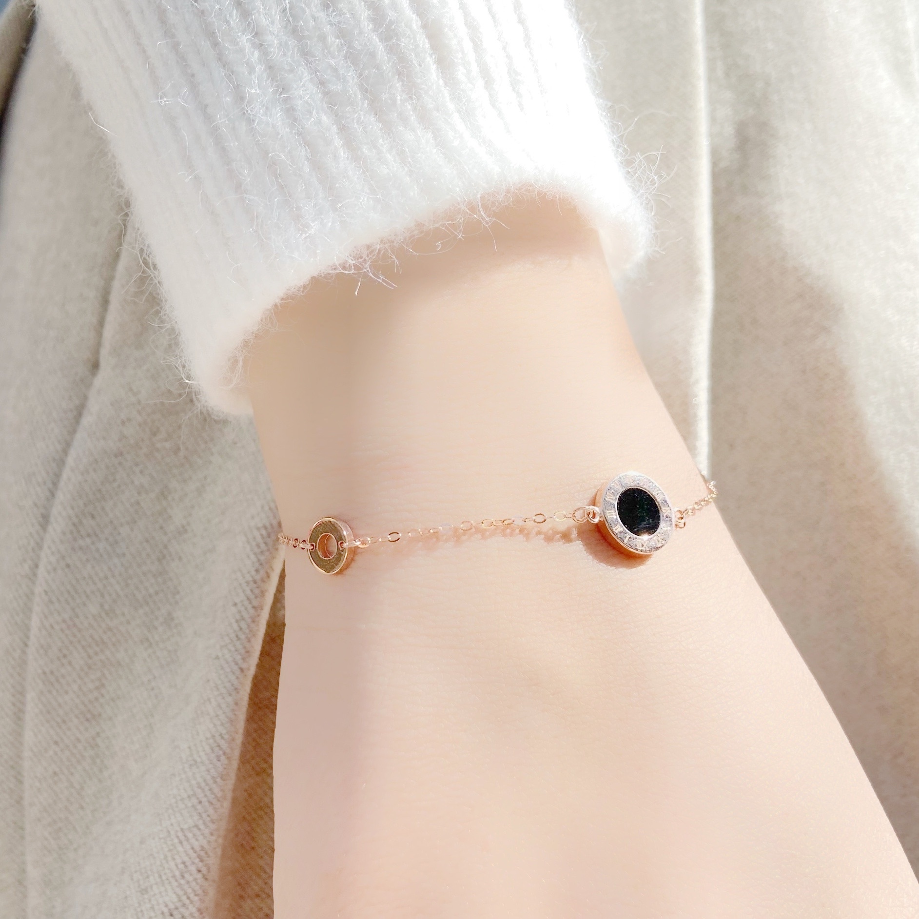 | 925純銀・白金・ 玫瑰金 | 留住時間手鏈 (銀 / 玫瑰金) | BR0501 |