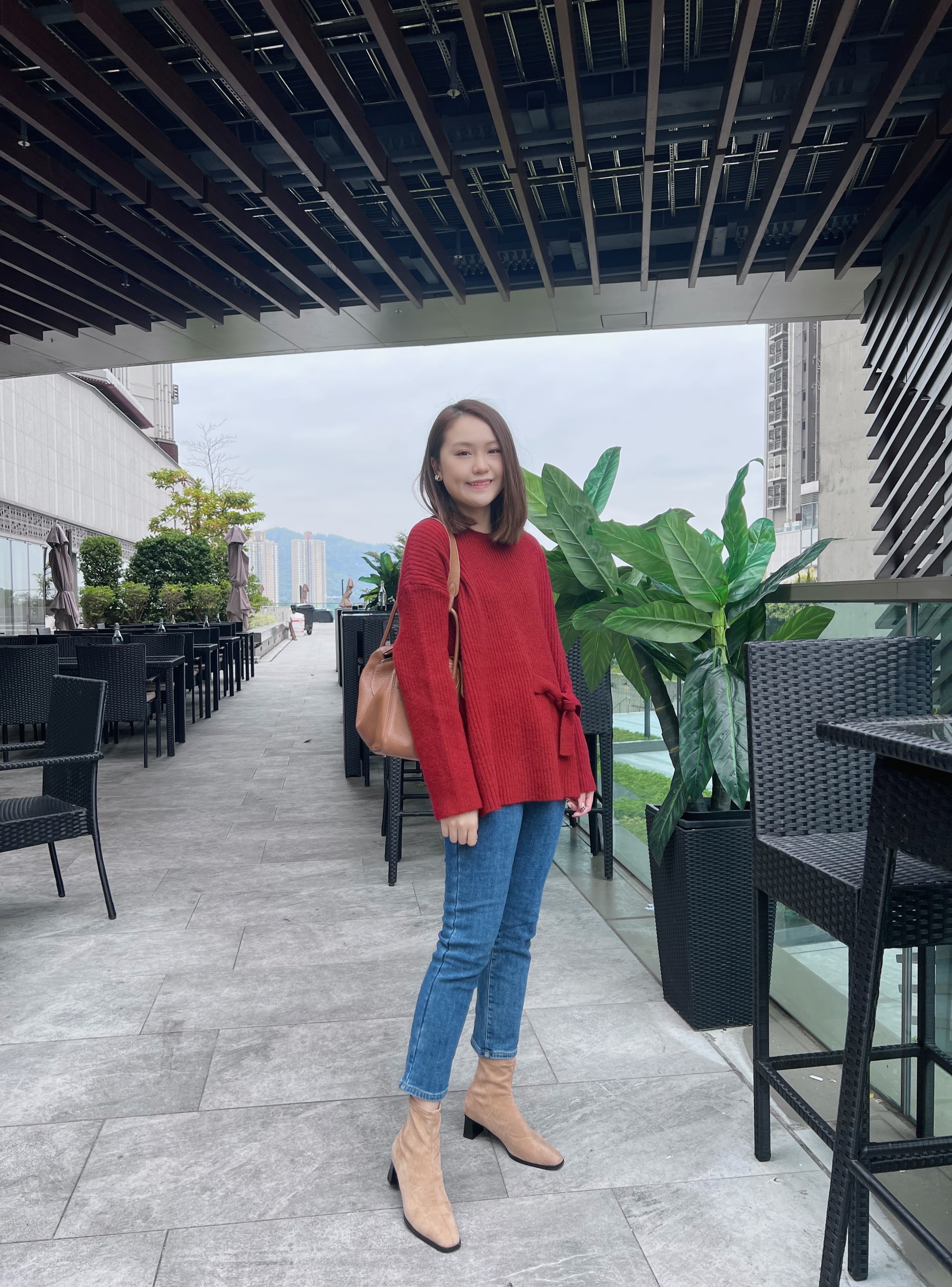 【Hoi2推介】直腳薄絨兩鈕牛仔褲