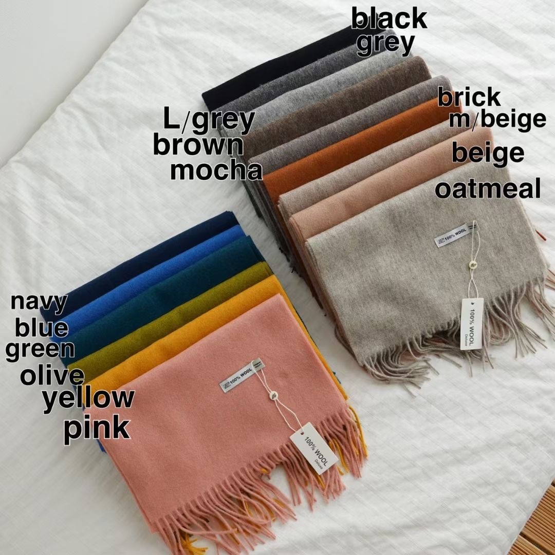 【優惠現貨】韓國淨色頸巾（15色）