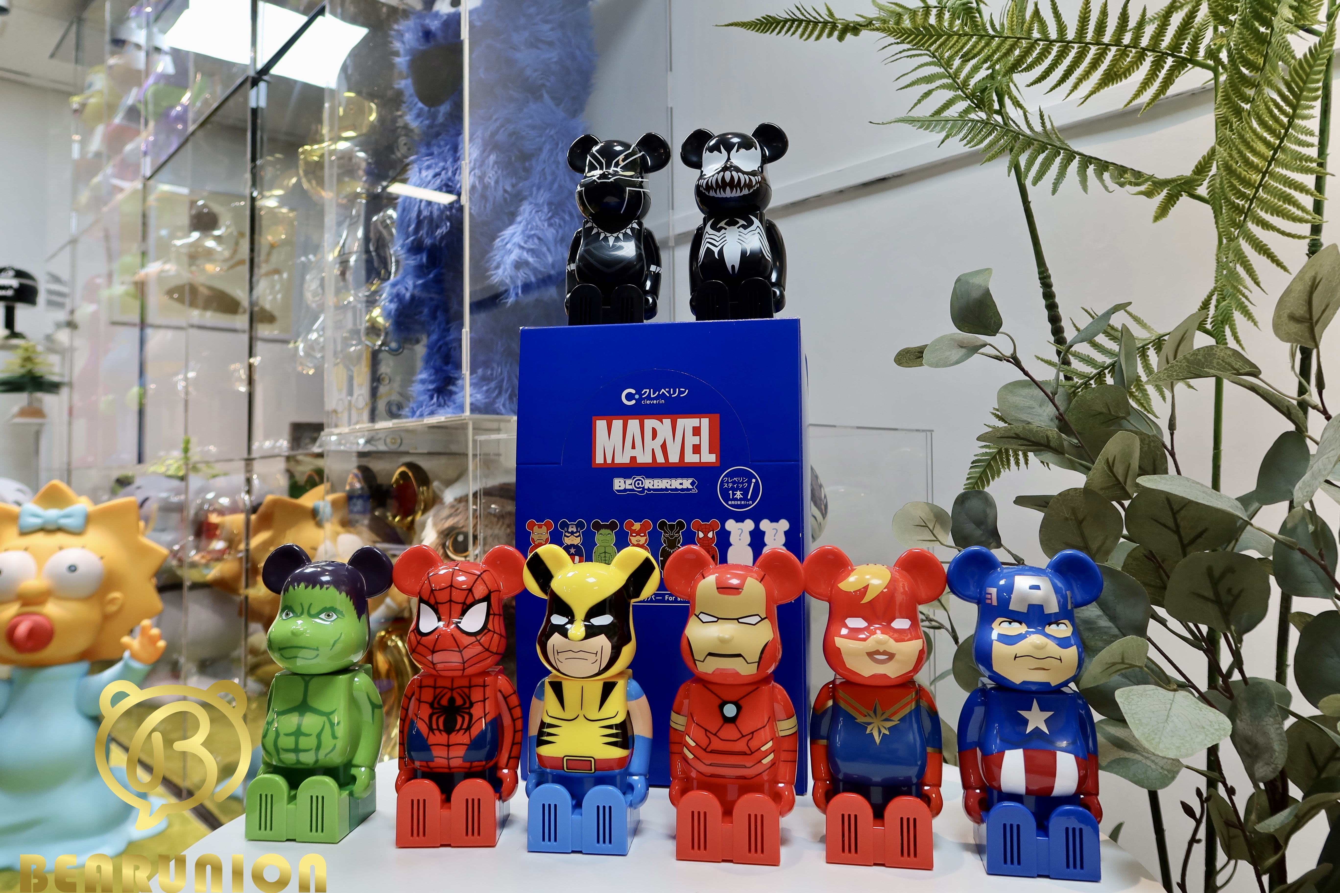 Bearbrick x Cleverin x Marvel ( FULL SET BOX 8PCS)